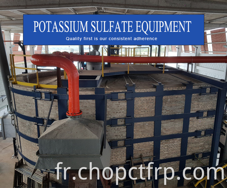 20000TPA K2SO4 Ligne de production d'engrais en sulfate de potassium avec four Mannheim